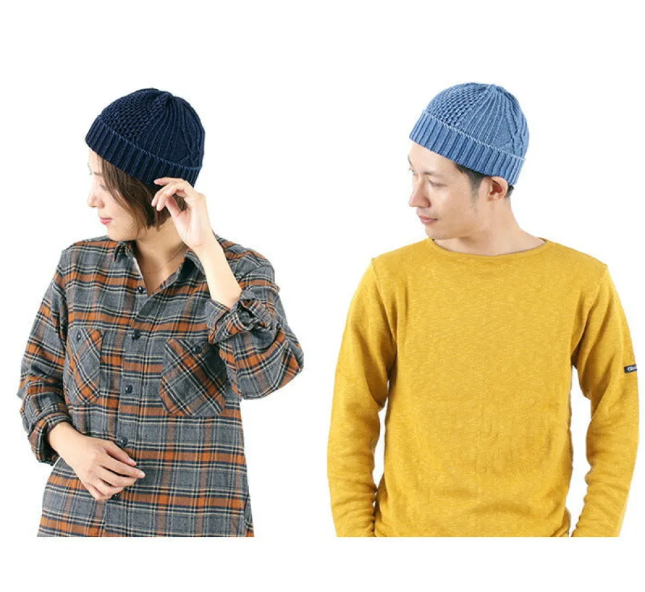 Hats^ROTOTO / Aran Cable Indigo Wax Cap