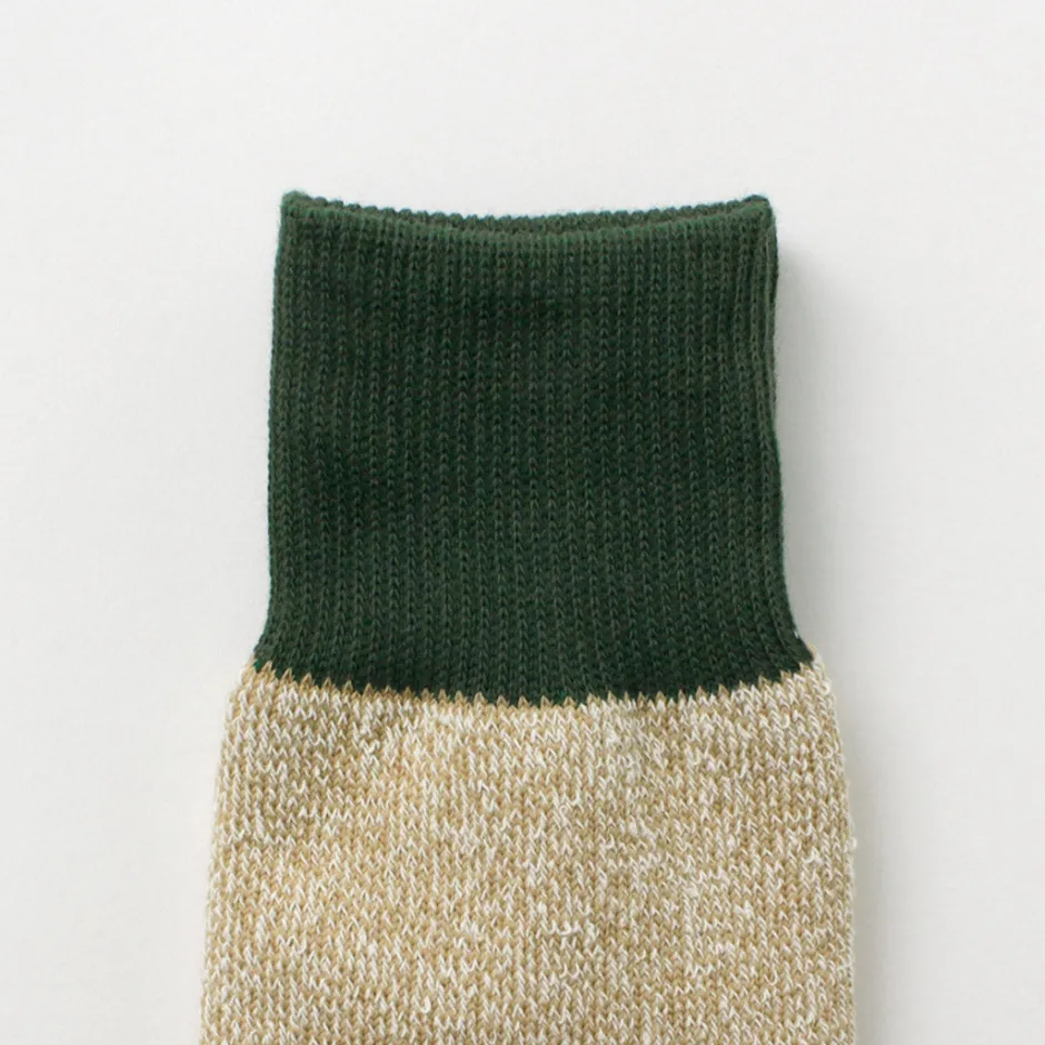 Socks^ROTOTO / Double Face Crew Socks Silk & Cotton