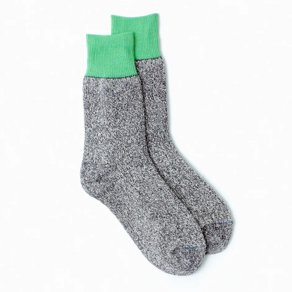 Socks^ROTOTO / Double Face Crew Socks Silk & Cotton