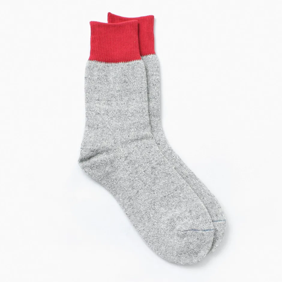Socks^ROTOTO / Double Face Crew Socks Silk & Cotton