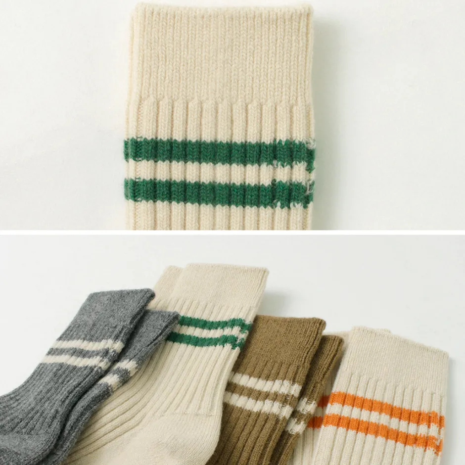 Socks^ROTOTO / Merino Lambs Wool Striped Socks