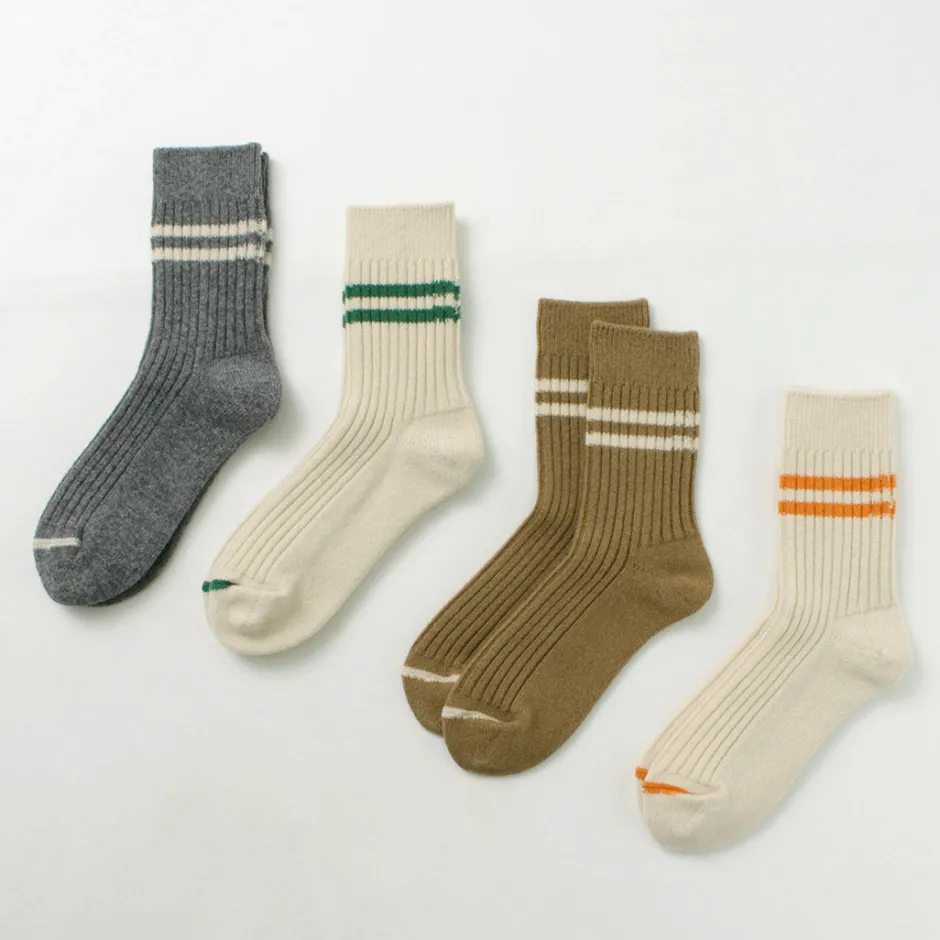 Socks^ROTOTO / Merino Lambs Wool Striped Socks