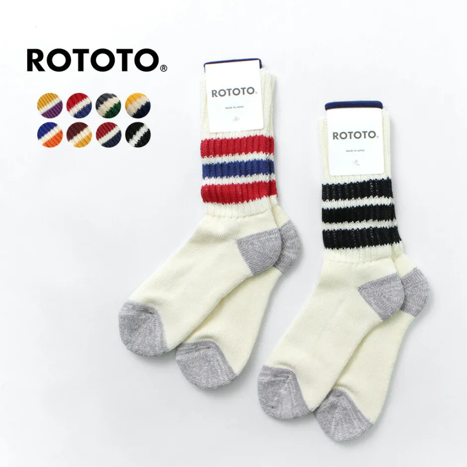 Socks^ROTOTO / R1255 Coarse Ribbed Old School Socks