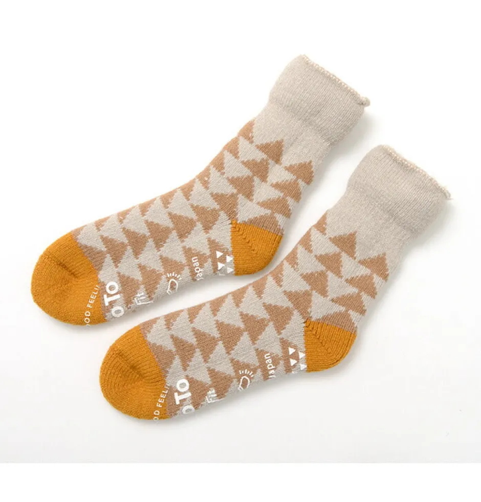 Socks^ROTOTO / R1179 Comfy Room Socks SANKAKU