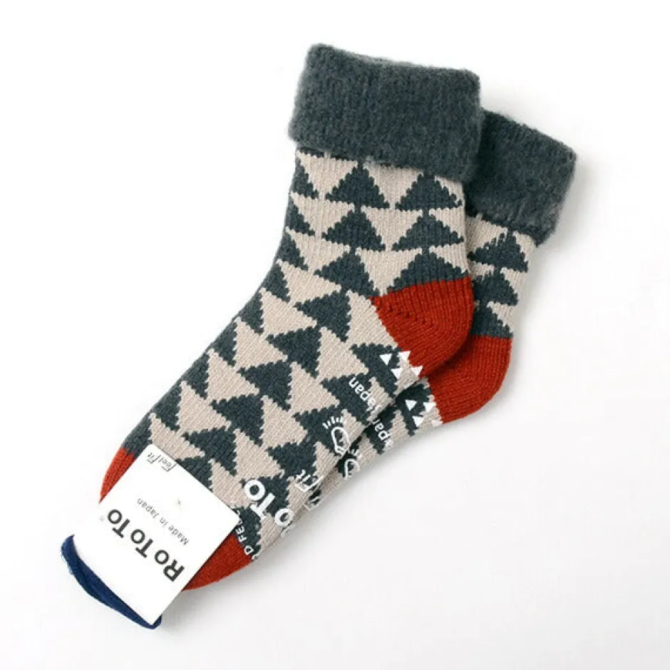 Socks^ROTOTO / R1179 Comfy Room Socks SANKAKU