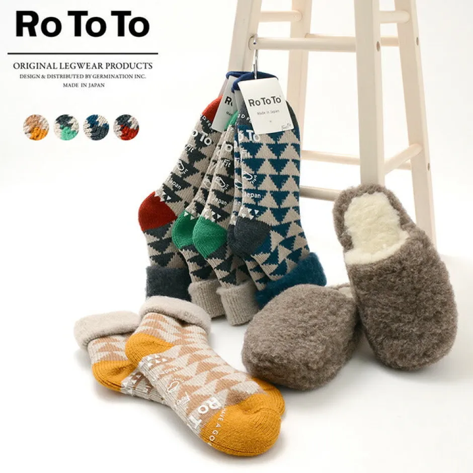 Socks^ROTOTO / R1179 Comfy Room Socks SANKAKU