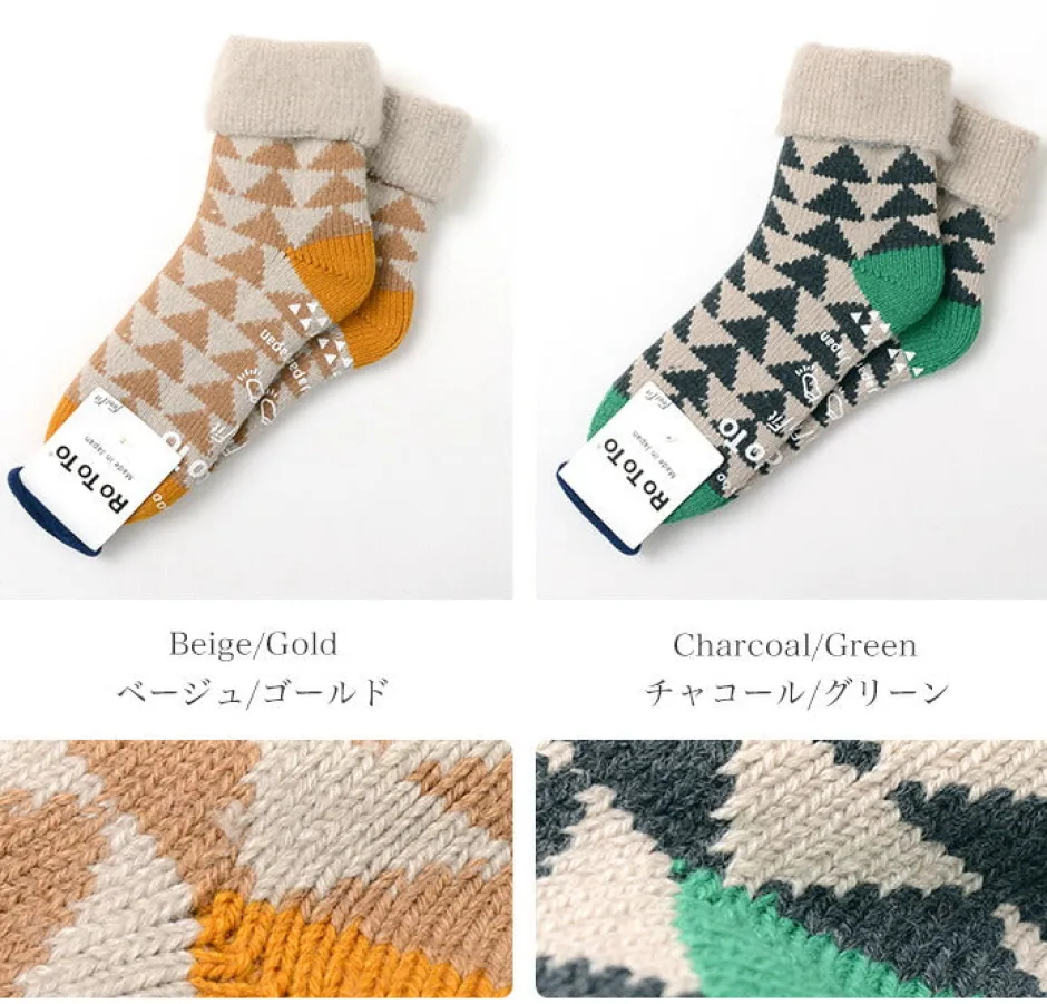 Socks^ROTOTO / R1179 Comfy Room Socks SANKAKU