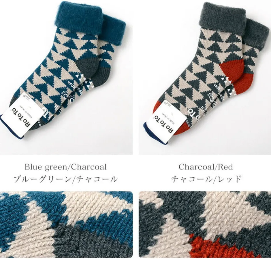 Socks^ROTOTO / R1179 Comfy Room Socks SANKAKU