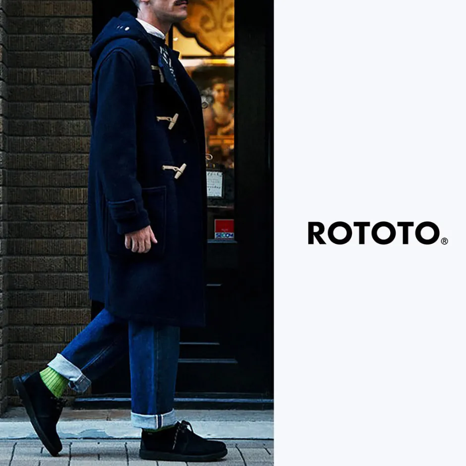 Socks^ROTOTO / R1327 Cotton wool ribbed crew socks