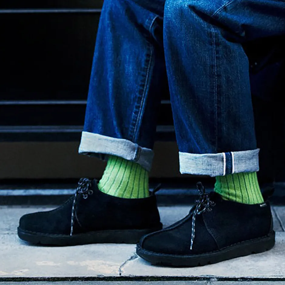 Socks^ROTOTO / R1327 Cotton wool ribbed crew socks