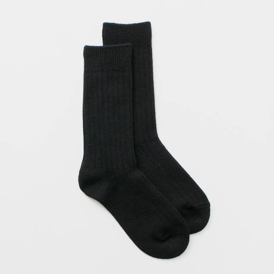 Socks^ROTOTO / R1327 Cotton wool ribbed crew socks