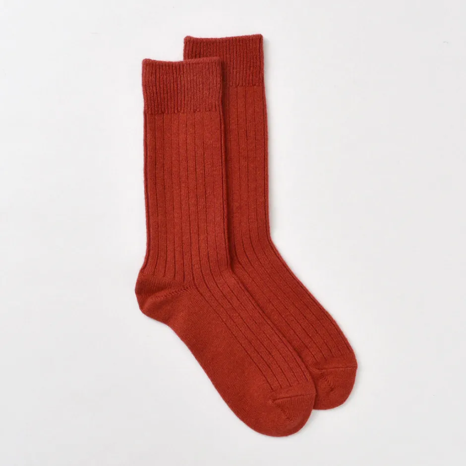 Socks^ROTOTO / R1327 Cotton wool ribbed crew socks