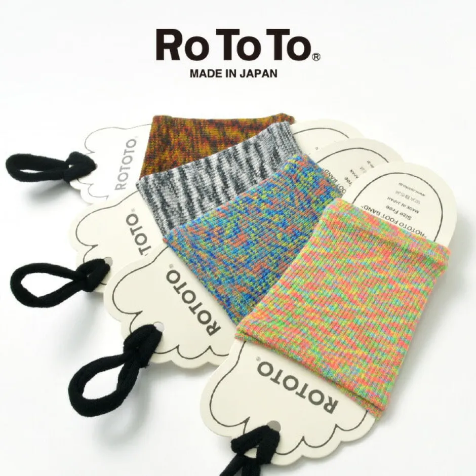 Socks^ROTOTO / R1142 foot band Kasuri