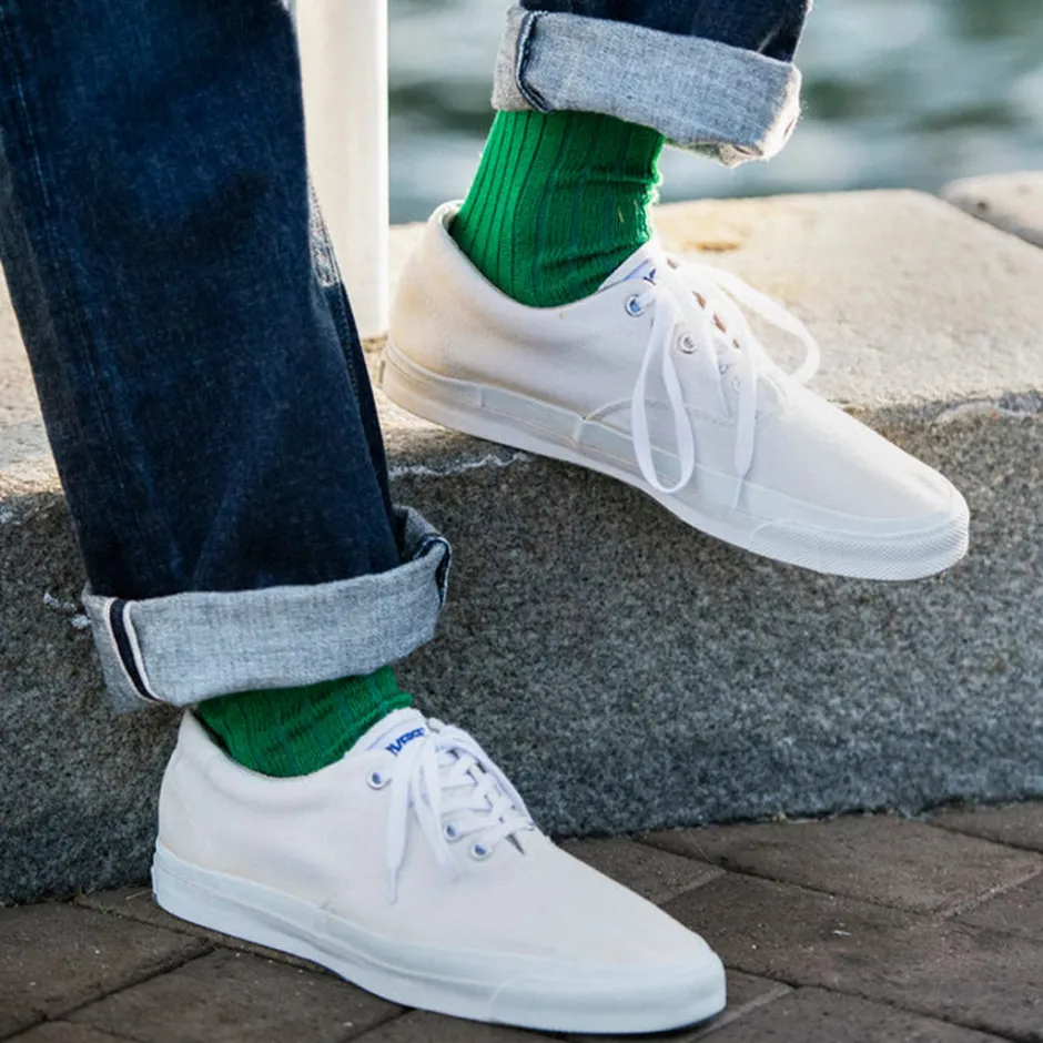 Socks^ROTOTO / R1461 linen cotton ribbed socks