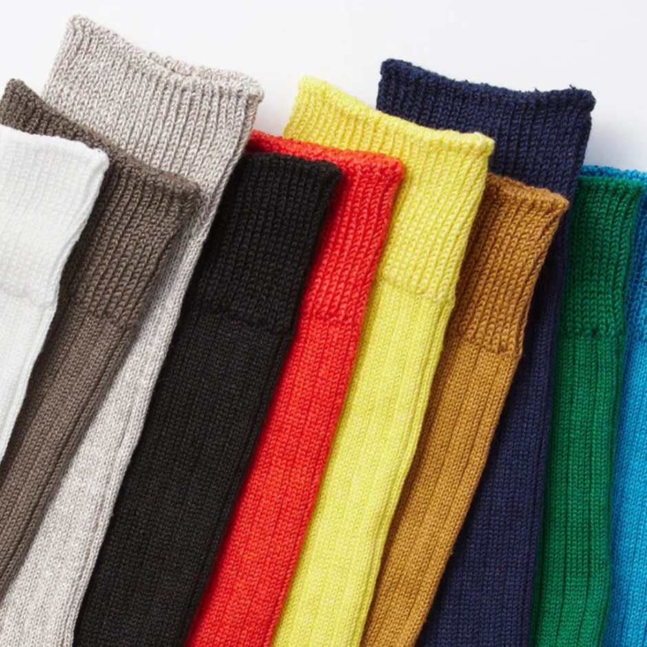 Socks^ROTOTO / R1461 linen cotton ribbed socks