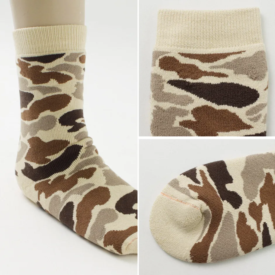 Socks^ROTOTO / R1339 Pile camo crew socks