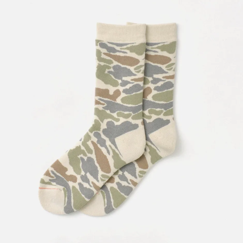 Socks^ROTOTO / R1339 Pile camo crew socks