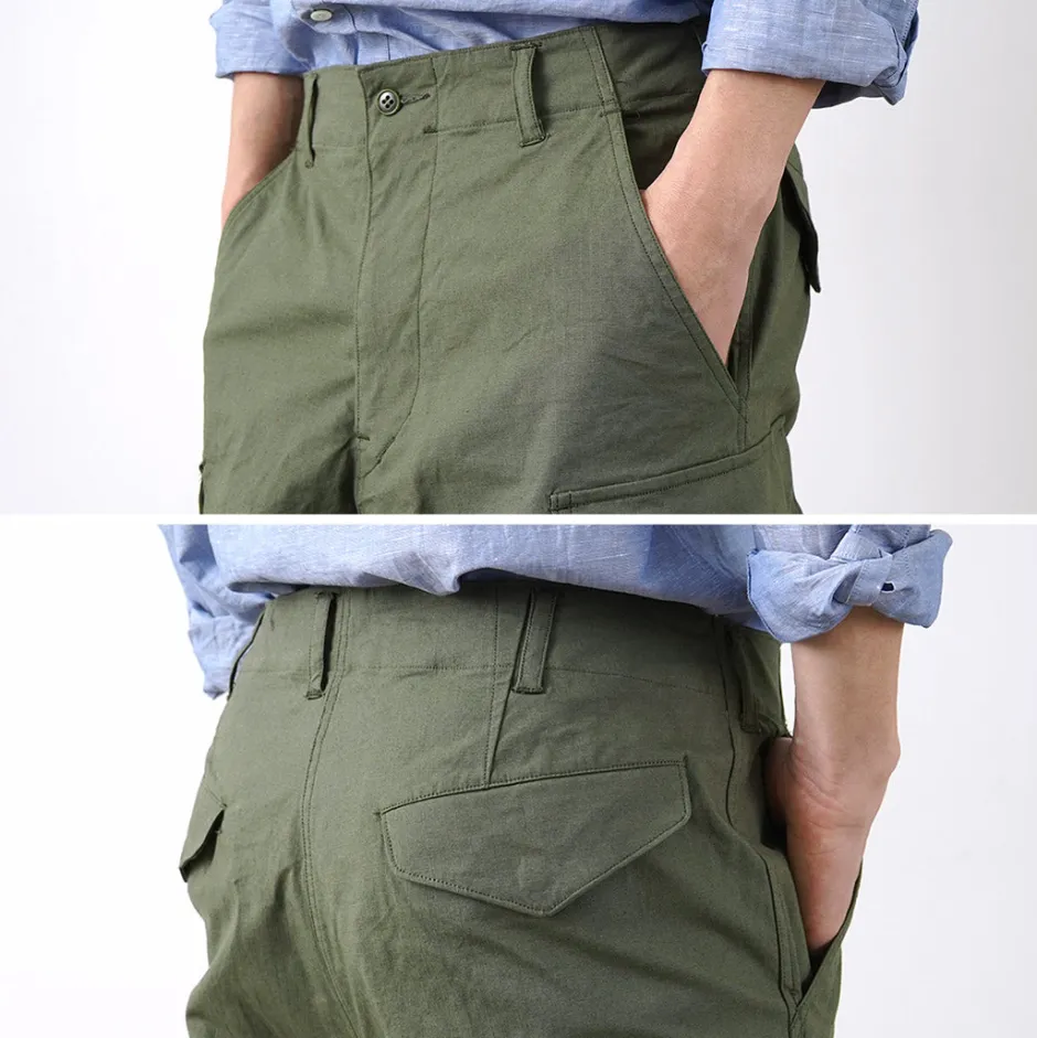 Trousers^SAGE DE CRET / Cropped Cargo Pants olive