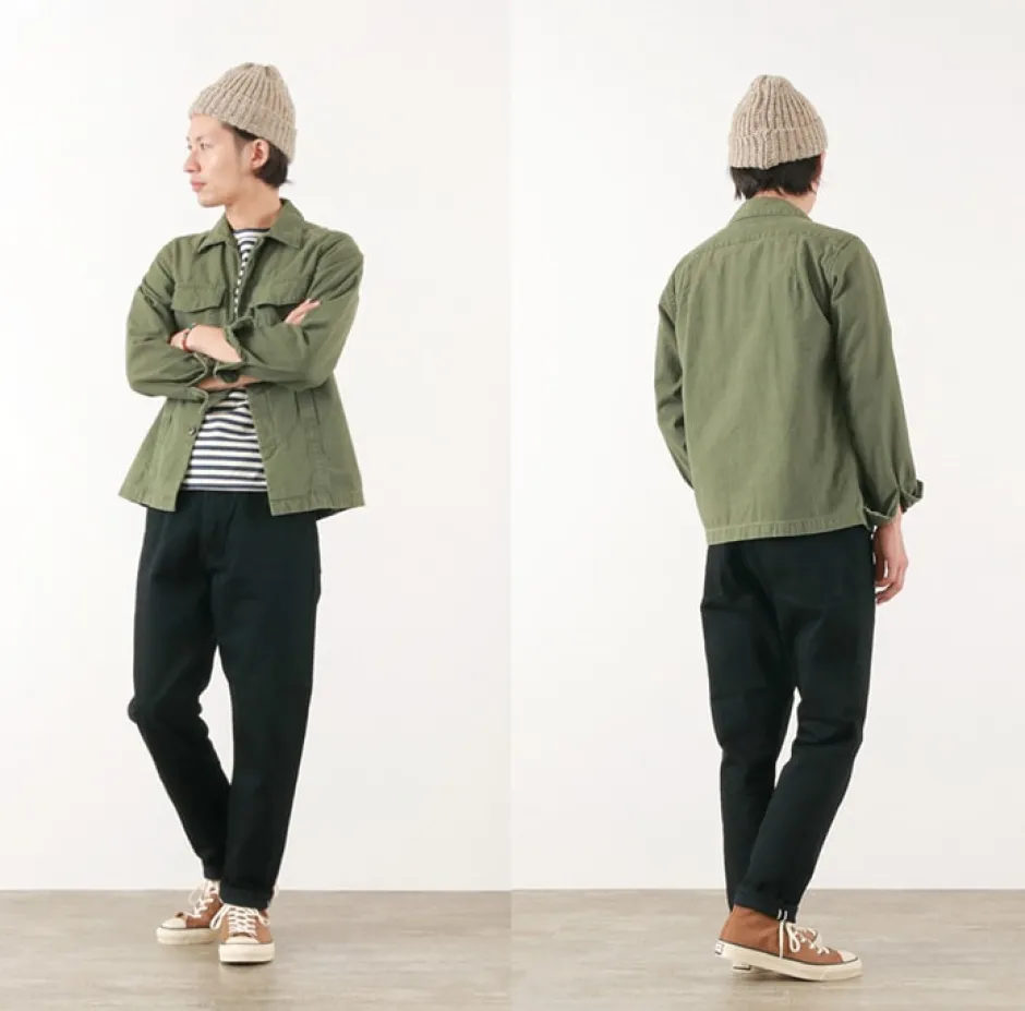 Jeans^SANCA / denim tapered 5P trousers black