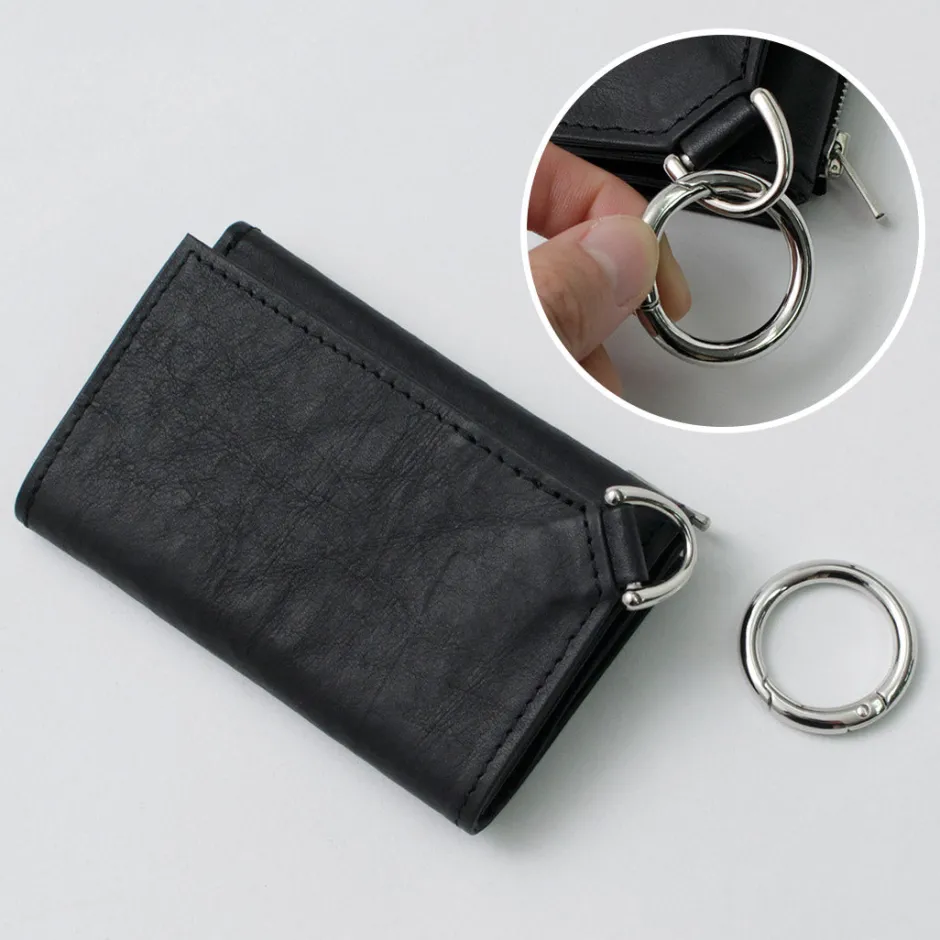 Wallets^SENTI / Dyneema Leather Trifold Slim Wallet black