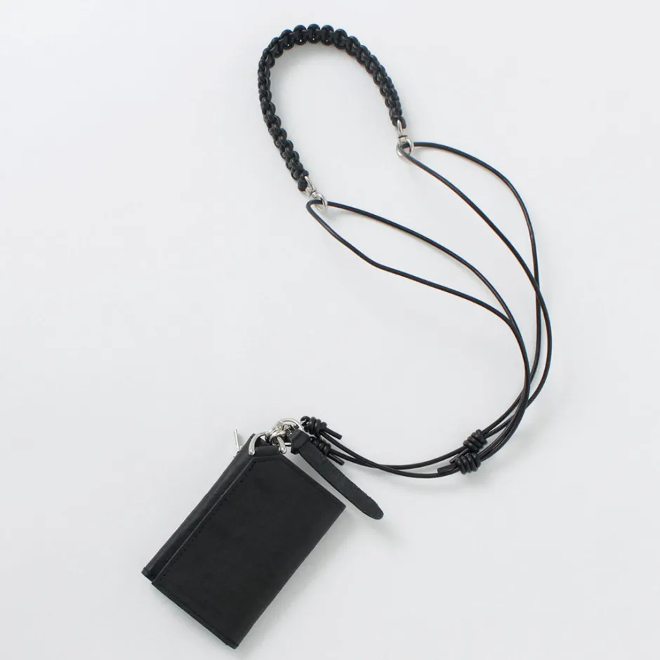 Wallets^SENTI / Dyneema Leather Trifold Slim Wallet black