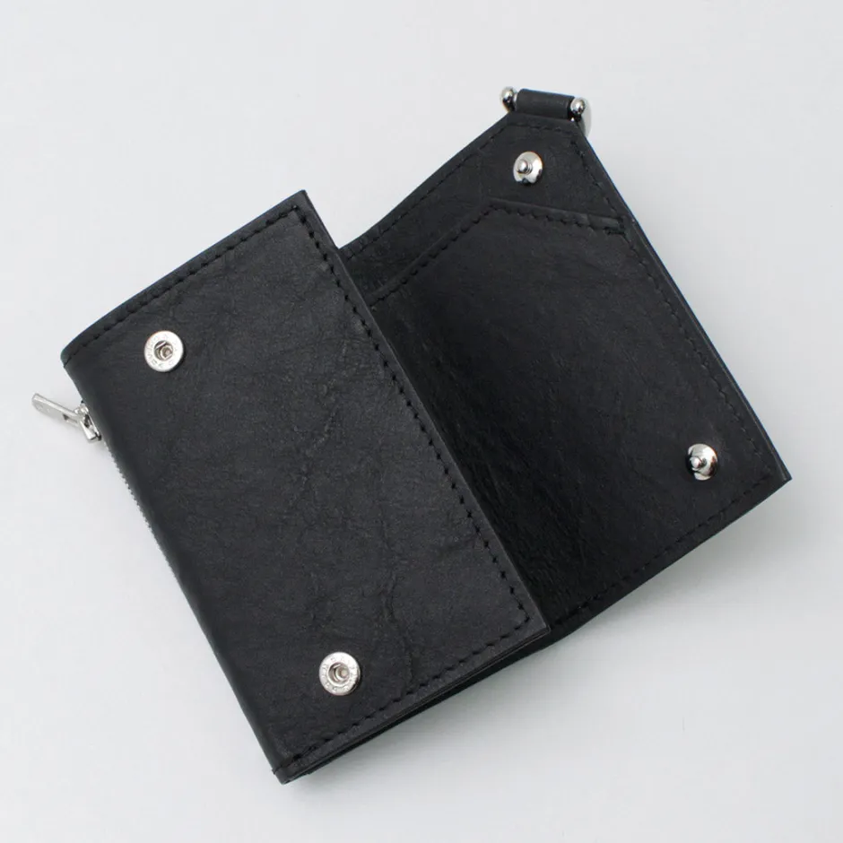 Wallets^SENTI / Dyneema Leather Trifold Slim Wallet black