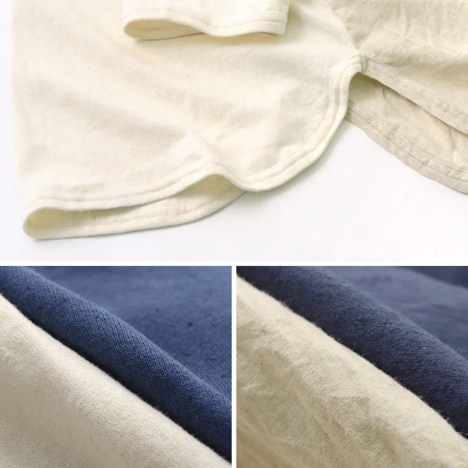 T-Shirts^SLOW HANDS / Henry Neck Combi T-Shirt