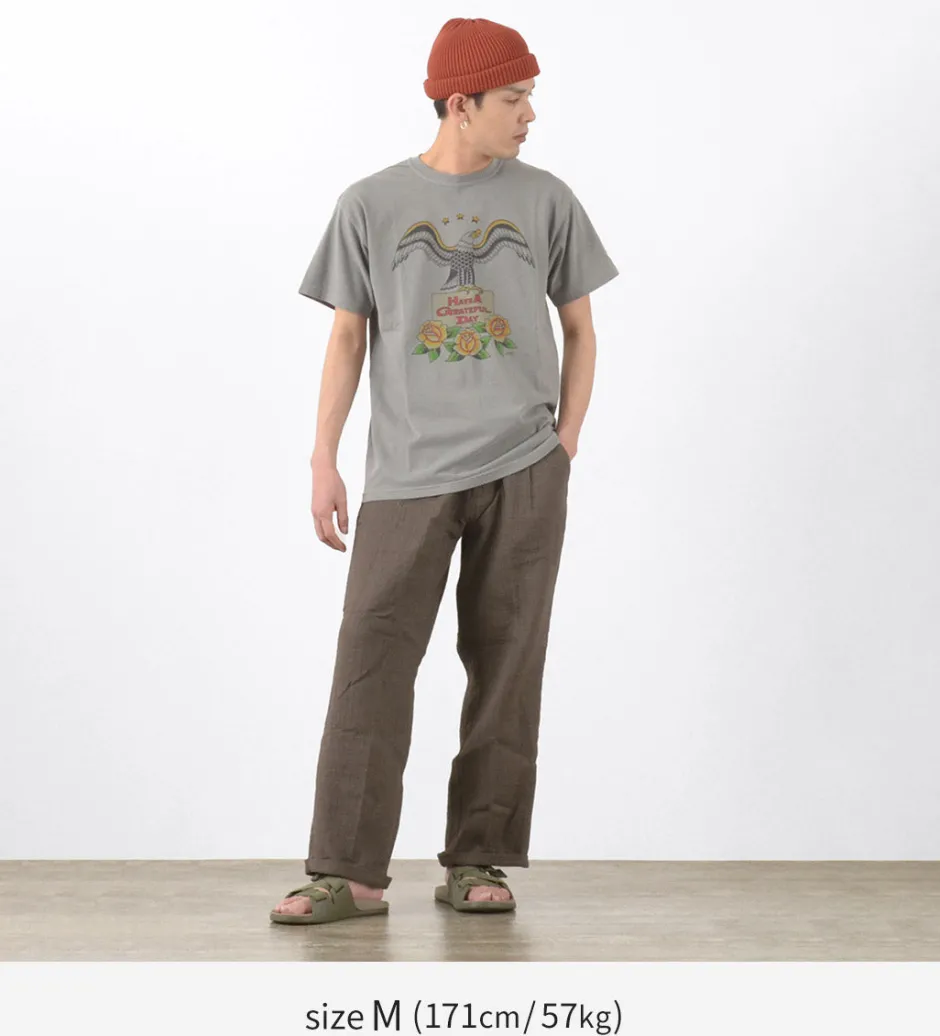 Trousers^SLOW HANDS / Triple gauze tuck work trousers