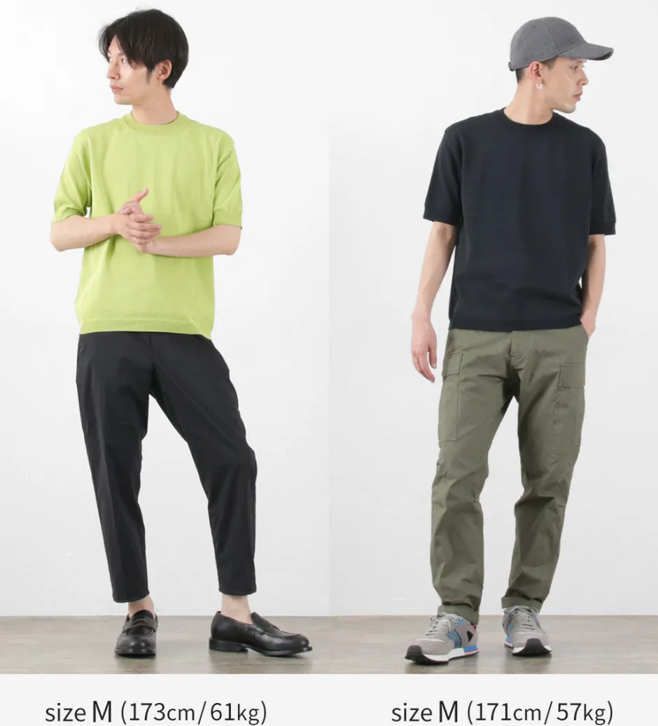 T-Shirts^SOGLIA / Cotton Fitted Seamless Knit Tee