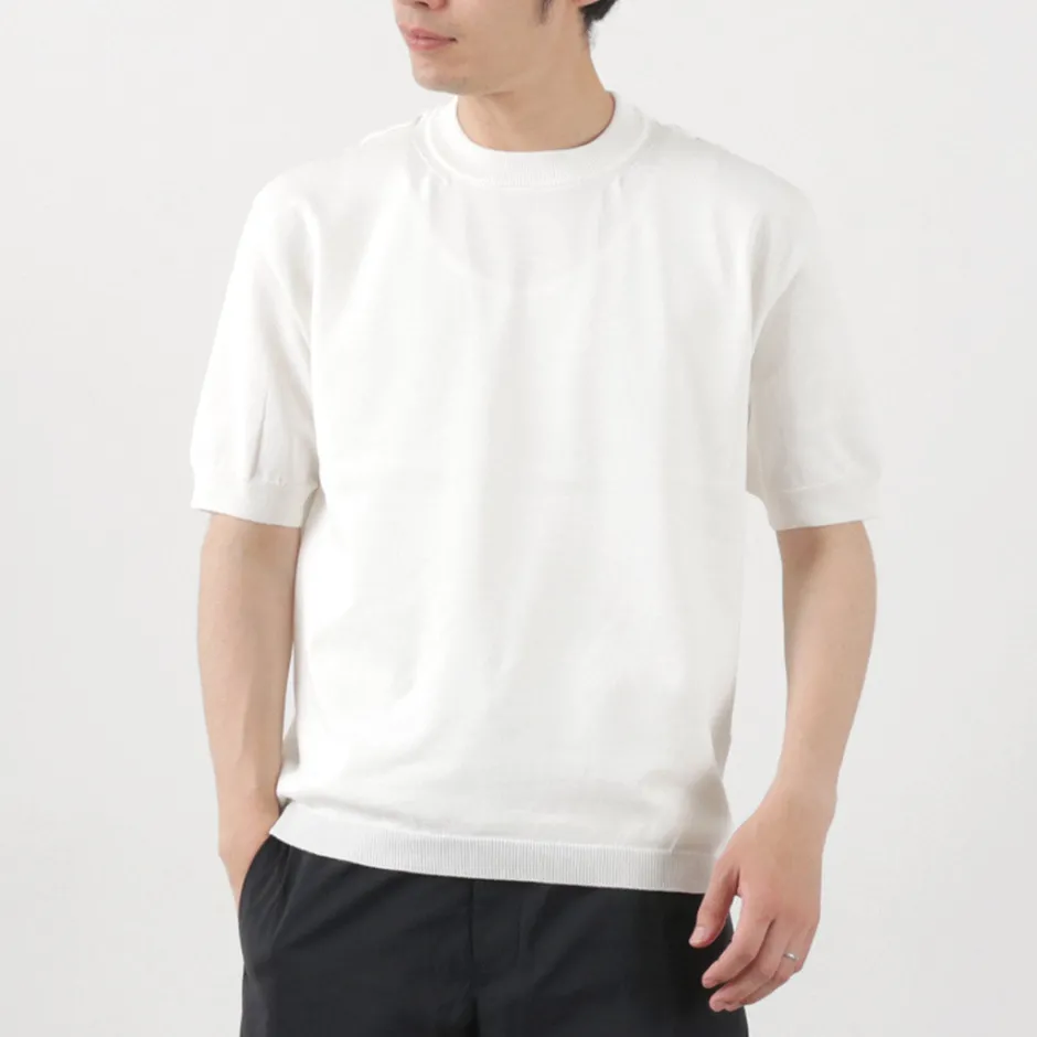 T-Shirts^SOGLIA / Cotton Fitted Seamless Knit Tee