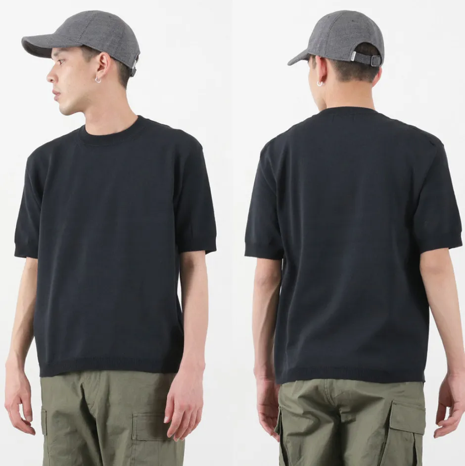 T-Shirts^SOGLIA / Cotton Fitted Seamless Knit Tee