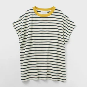 T-Shirts^SOGLIA / Open End French Sleeve T-Shirt Striped