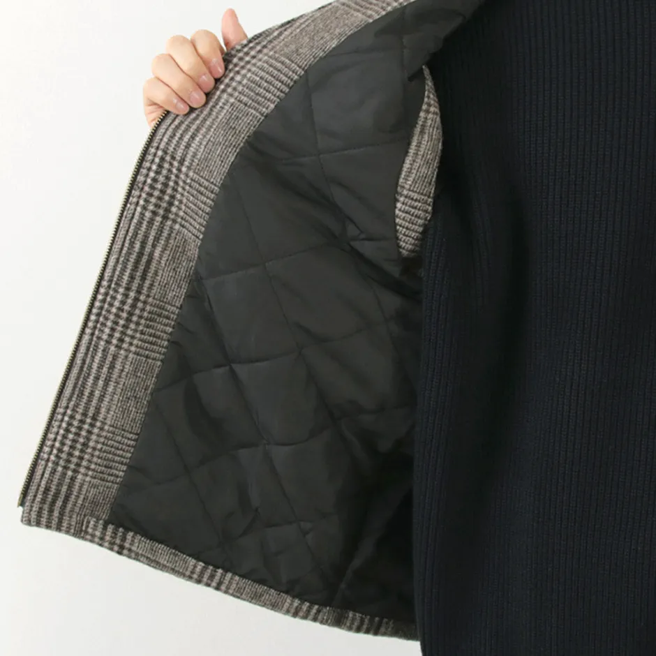 Vests^SON OF THE CHEESE / Check Wool Vest black