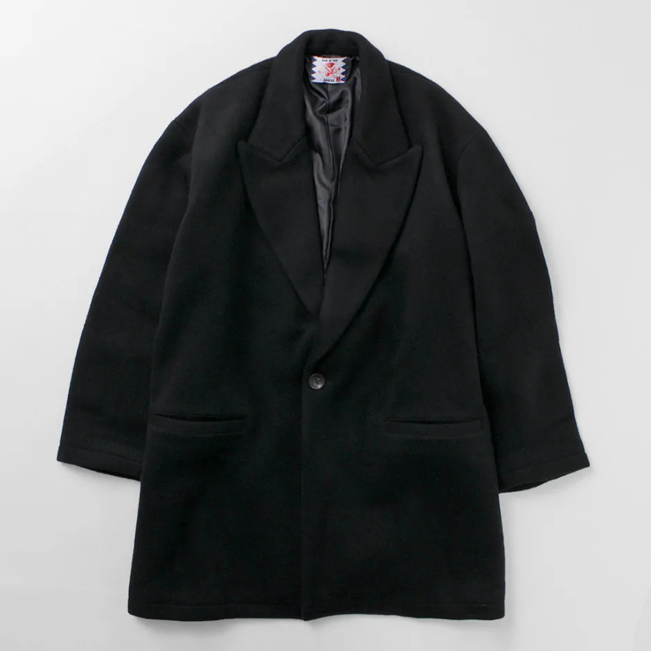 Coats^SON OF THE CHEESE / Wool Overcoat black