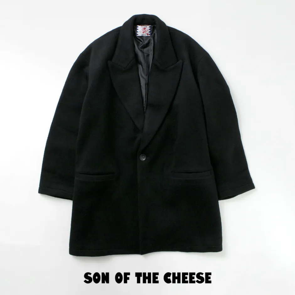 Coats^SON OF THE CHEESE / Wool Overcoat black