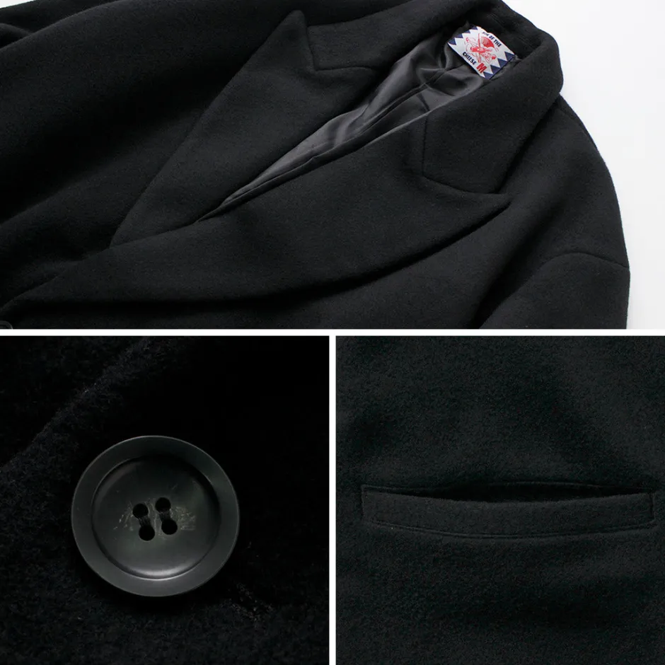 Coats^SON OF THE CHEESE / Wool Overcoat black