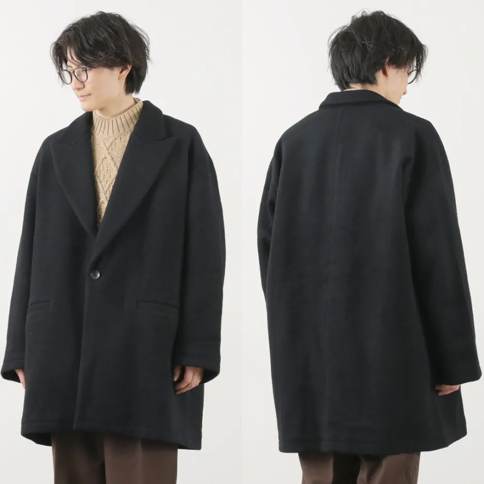 Coats^SON OF THE CHEESE / Wool Overcoat black