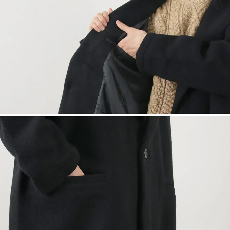 Coats^SON OF THE CHEESE / Wool Overcoat black