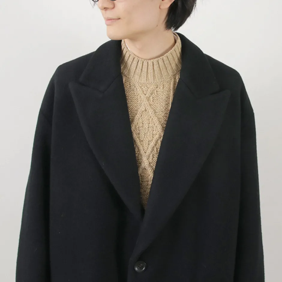 Coats^SON OF THE CHEESE / Wool Overcoat black