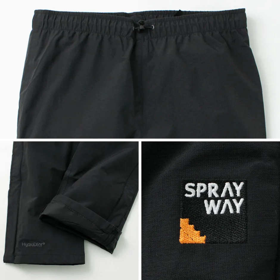 Trousers^SPRAY WAY / Walking M Rain Pants black
