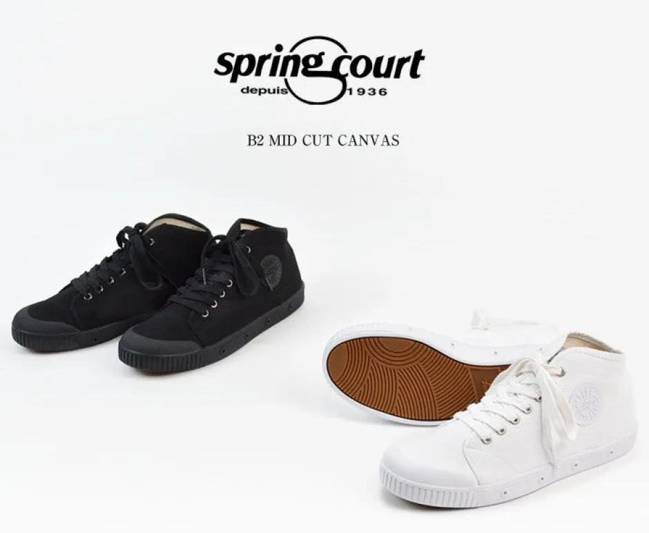 Sneakers^SPRING COURT / B2 Mid Cut Canvas Sneakers