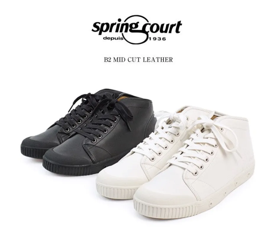 Sneakers^SPRING COURT / B2 Mid Cut Leather Sneakers