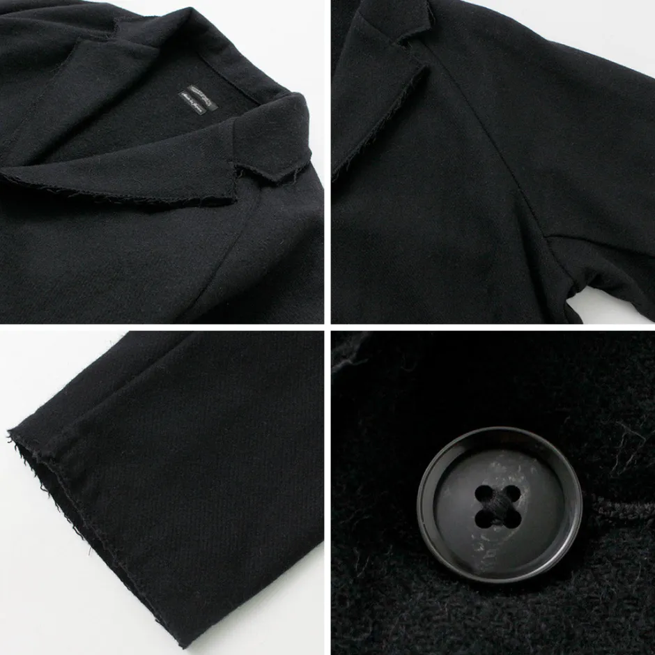 Jackets^SUNNY SPORTS / Cut-off Notch Collar 2 Button Jacket black
