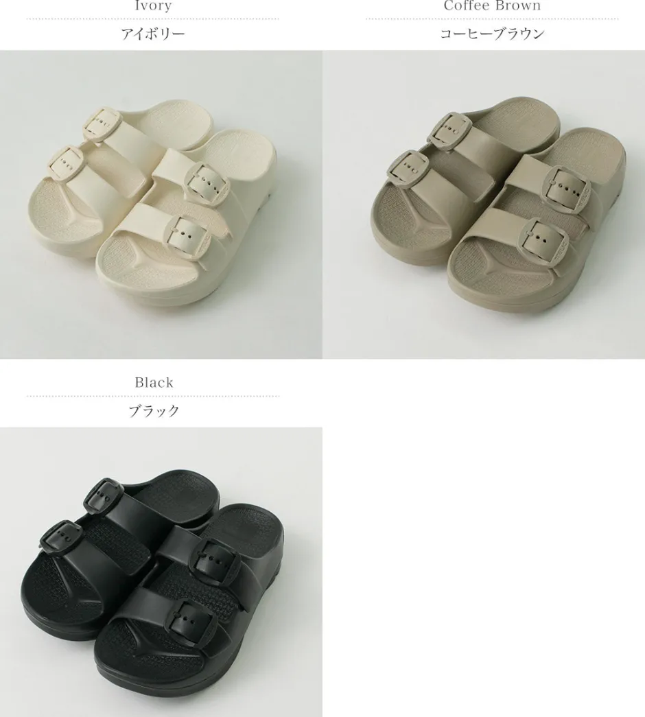 Sandals^TELIC / Double Buckle 2 Recovery W Buckle Sandal