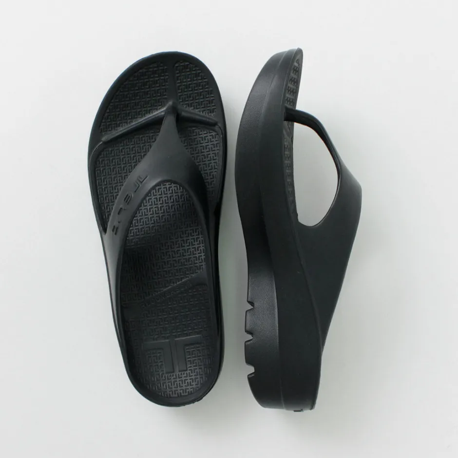 Sandals^TELIC / Double Flip Flop Recovery Platform Sandals