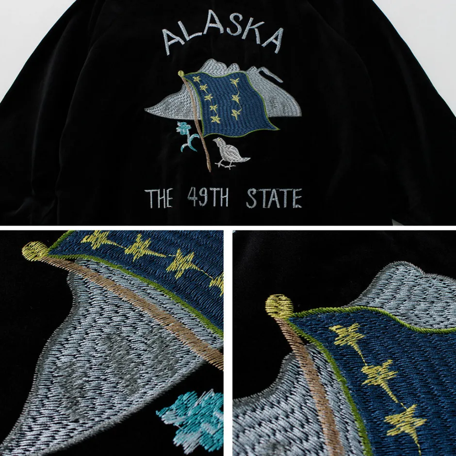Jackets^THRIFTY LOOK / Reversible Souvenir Alaska Jacket black