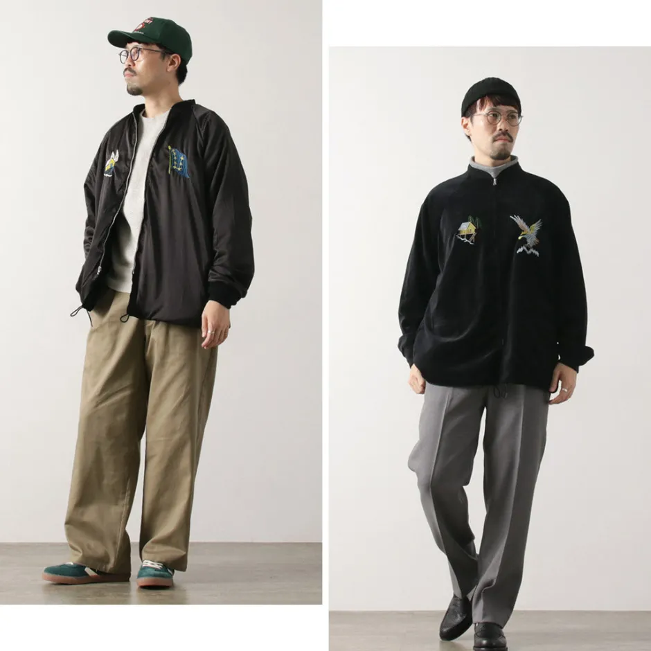 Jackets^THRIFTY LOOK / Reversible Souvenir Alaska Jacket black