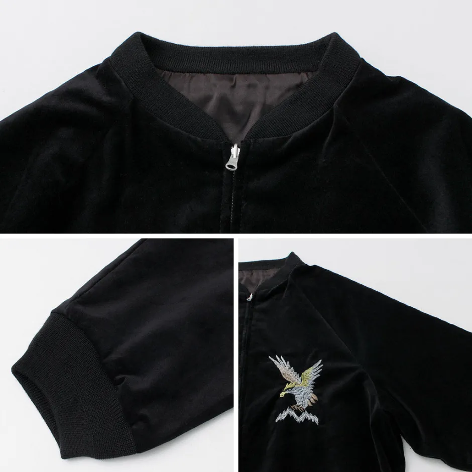 Jackets^THRIFTY LOOK / Reversible Souvenir Alaska Jacket black