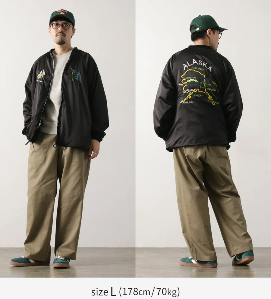 Jackets^THRIFTY LOOK / Reversible Souvenir Alaska Jacket black