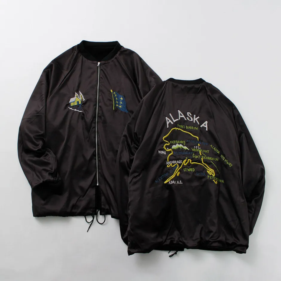 Jackets^THRIFTY LOOK / Reversible Souvenir Alaska Jacket black